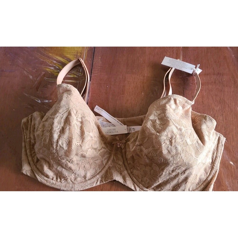 Victoria's Secret Body By Victoria Invisible Lift Minimizer Bra Toffee 44DDD NWT